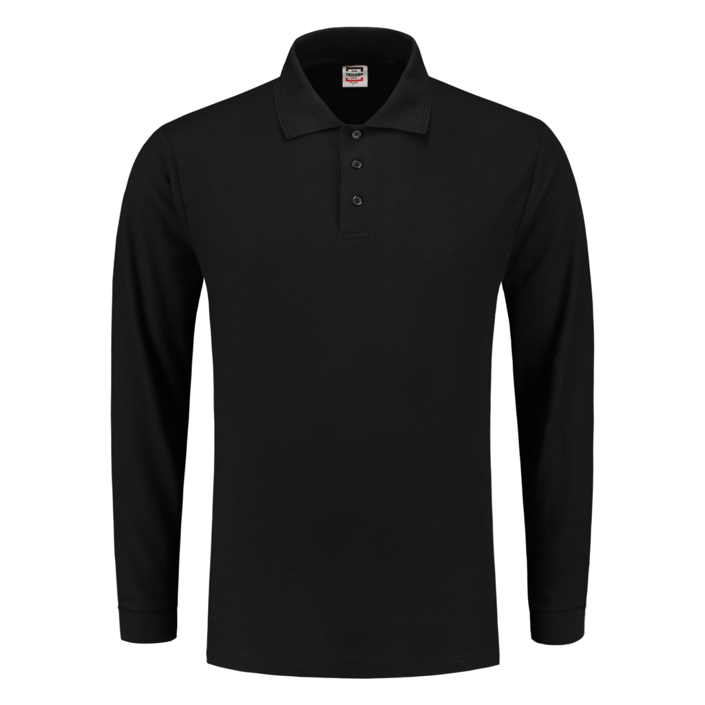 Tricorp Poloshirt Lange Mouw 201009 Black Black / XS,Black / S,Black / M,Black / L,Black / XL,Black / XXL,Black / 3XL,Black / 4XL