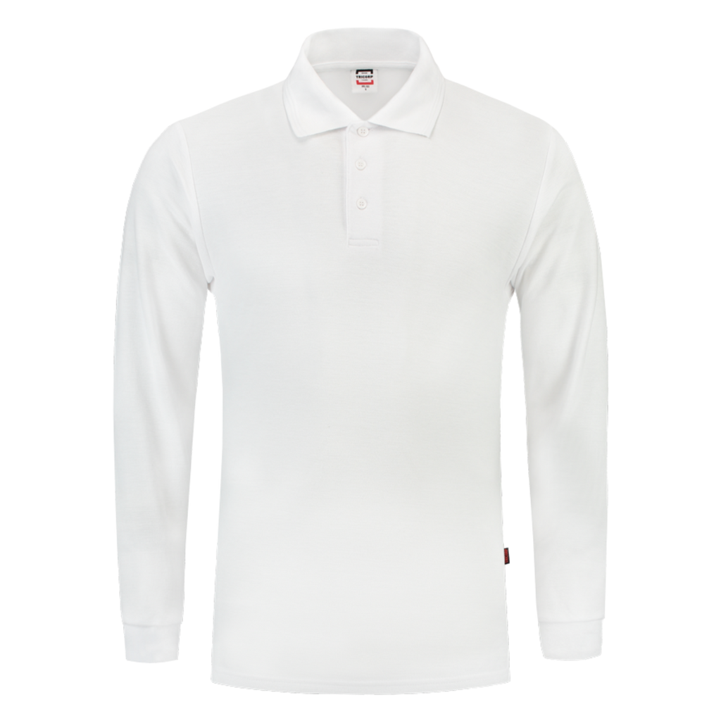 Tricorp Poloshirt Lange Mouw 201009 Lavender White / XS,White / S,White / M,White / L,White / XL,White / XXL,White / 3XL,White / 4XL