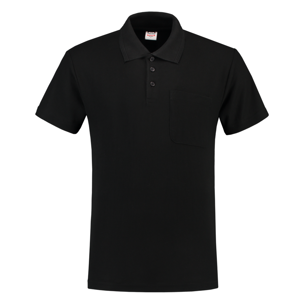 Tricorp Poloshirt Borstzak 201011 Black Black / XS,Black / S,Black / M,Black / L,Black / XL,Black / XXL,Black / 3XL,Black / 4XL