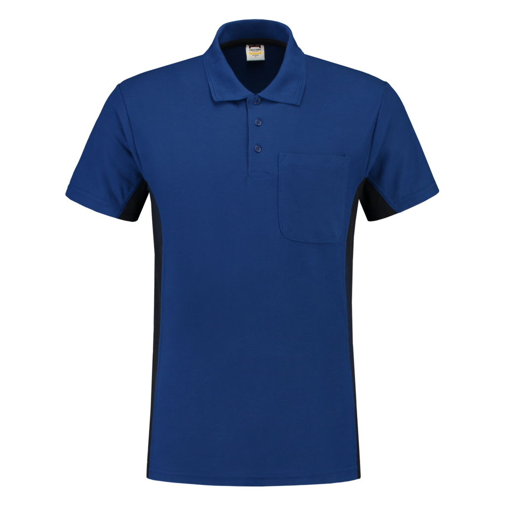 Tricorp Poloshirt Bicolor Borstzak 202002 Midnight Blue Poloshirts RoyalblueNavy / 3XL,RoyalblueNavy / L,RoyalblueNavy / M,RoyalblueNavy / S,RoyalblueNavy / XL,RoyalblueNavy / XS,RoyalblueNavy / XXL