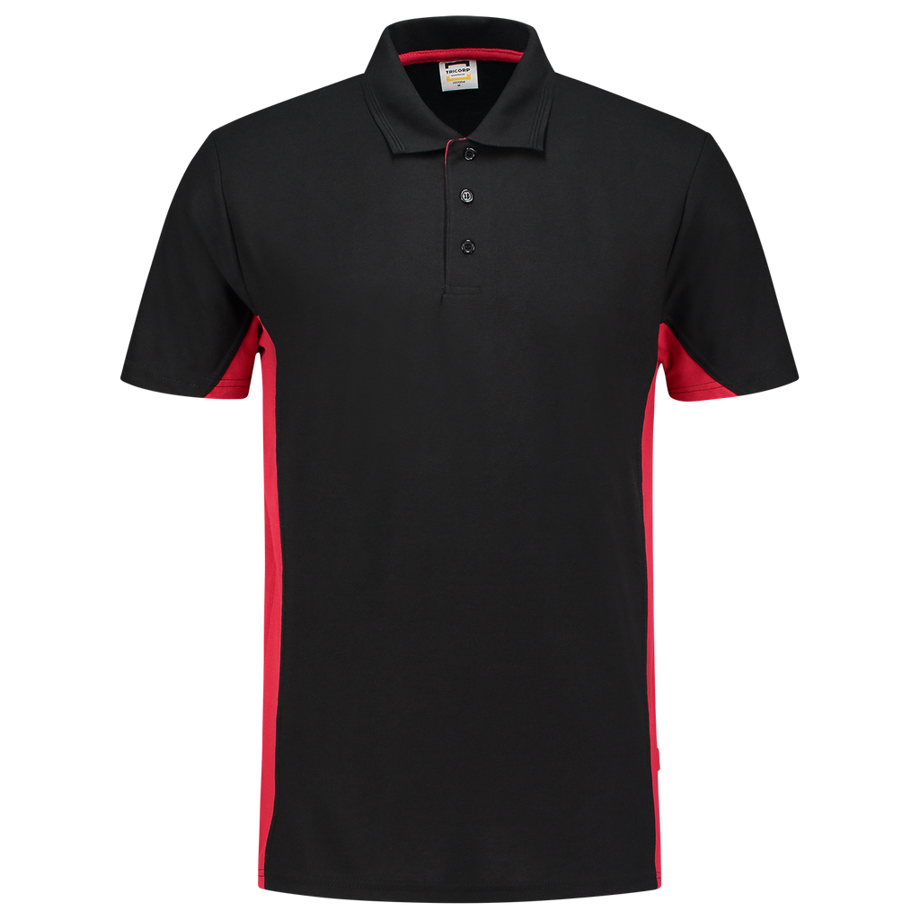 Tricorp Poloshirt Bicolor 202002 Black Poloshirts BlackRed / 3XL,BlackRed / L,BlackRed / M,BlackRed / S,BlackRed / XL,BlackRed / XS,BlackRed / XXL