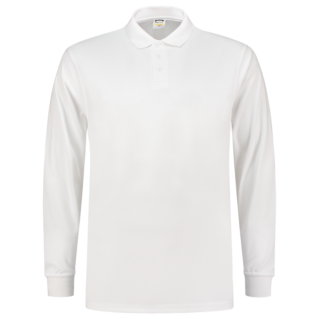 Tricorp Poloshirt UV Block Cooldry Lange Mouw 202005 Lavender Poloshirts White / 3XL,White / L,White / M,White / S,White / XL,White / XS,White / XXL