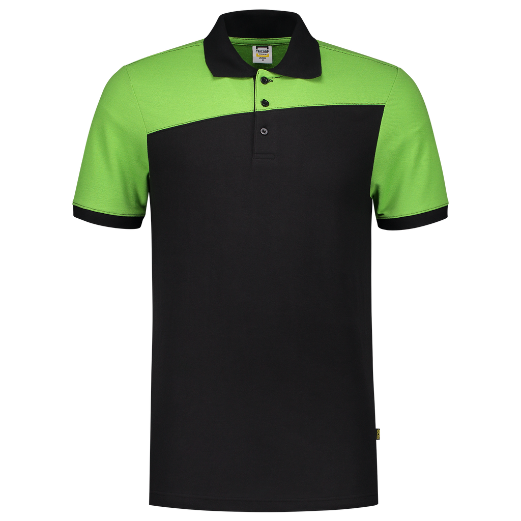 Tricorp Poloshirt Bicolor Naden 202006 Yellow Green Poloshirts BlackLime / 3XL,BlackLime / L,BlackLime / M,BlackLime / S,BlackLime / XL,BlackLime / XS,BlackLime / XXL,BlackLime / 4XL