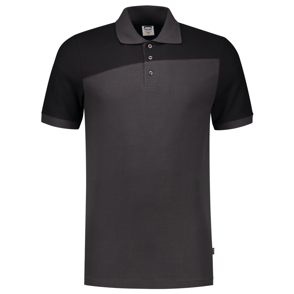 Tricorp Poloshirt Bicolor Naden 202006 Dark Slate Gray Poloshirts DarkgreyBlack / 3XL,DarkgreyBlack / L,DarkgreyBlack / M,DarkgreyBlack / S,DarkgreyBlack / XL,DarkgreyBlack / XS,DarkgreyBlack / XXL,DarkgreyBlack / 4XL