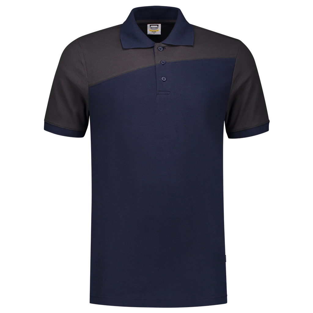 Tricorp Poloshirt Bicolor Naden 202006 Dark Slate Gray Poloshirts InkDarkgrey / 3XL,InkDarkgrey / L,InkDarkgrey / M,InkDarkgrey / S,InkDarkgrey / XL,InkDarkgrey / XS,InkDarkgrey / XXL,InkDarkgrey / 4XL