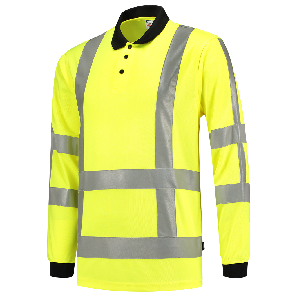 Tricorp Poloshirt RWS Birdseye Lange Mouw 203005 Light Goldenrod Poloshirts Fluoryellow / XS,Fluoryellow / S,Fluoryellow / M,Fluoryellow / L,Fluoryellow / XL,Fluoryellow / XXL,Fluoryellow / 3XL,Fluoryellow / 4XL