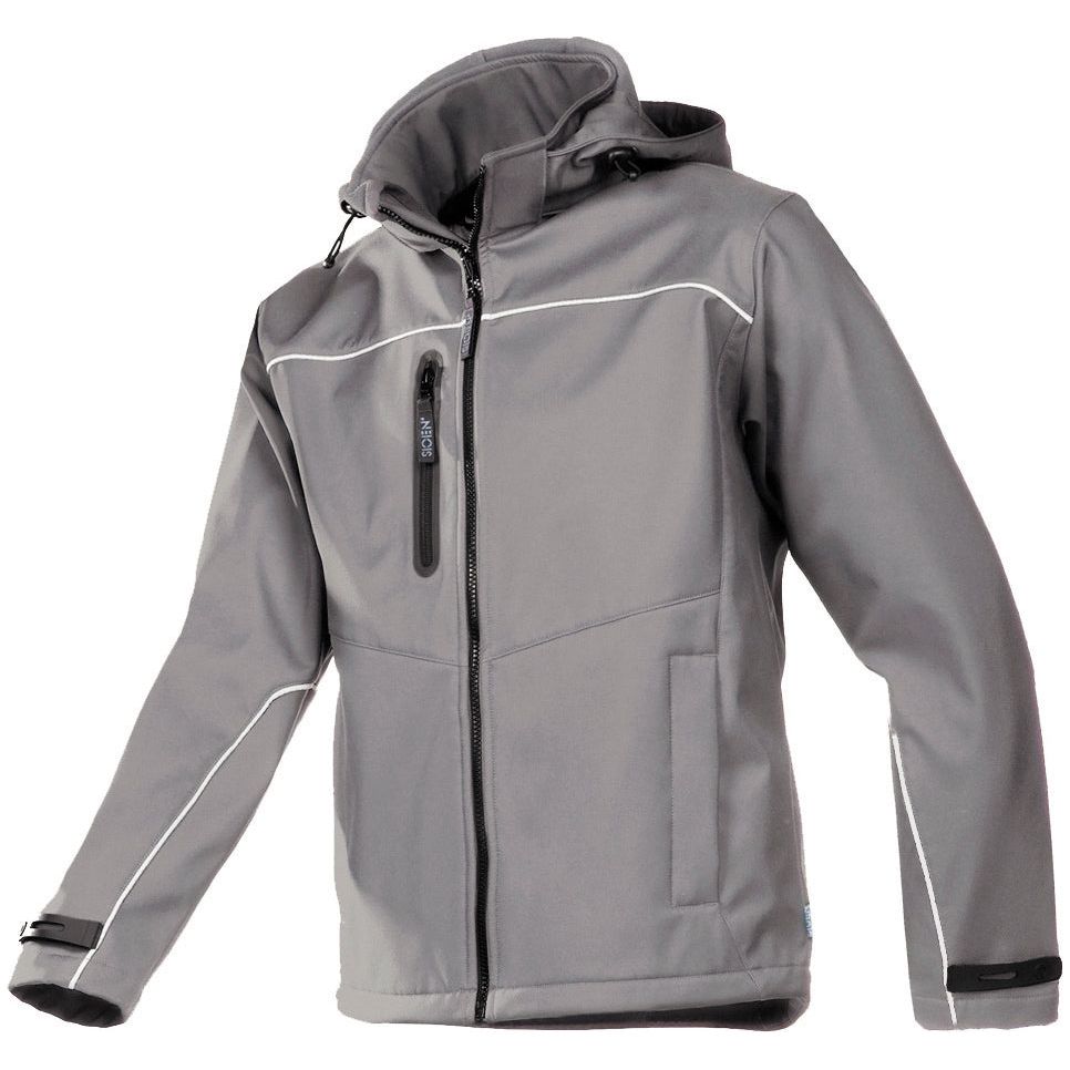 Sioen Sioen 9934 Homes softshell jas Slate Gray Softshell jas grijs / S,grijs / M,grijs / L,grijs / XL,grijs / XXL,grijs / 3XL