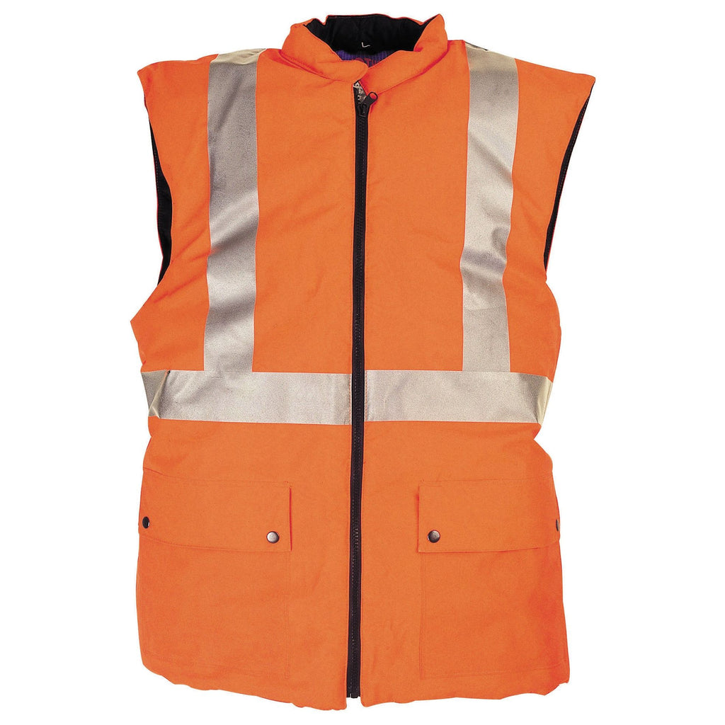 Sioen Sioen 1148 Arras bodywarmer Tomato Bodywarmer fluo oranje / S,fluo oranje / M,fluo oranje / L,fluo oranje / XL,fluo oranje / XXL,fluo oranje / 3XL,fluo oranje / 4XL