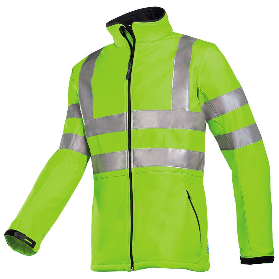 Sioen Sioen 9833 Genova softshell jas Yellow Green Softshell jas fluo geel / S,fluo geel / M,fluo geel / L,fluo geel / XL,fluo geel / XXL,fluo geel / 3XL