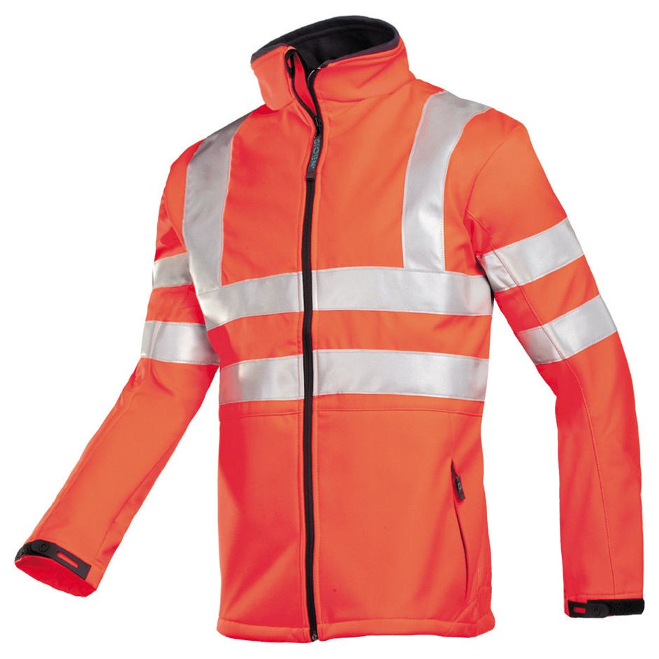 Sioen Sioen 9833 Genova softshell jas Tomato Softshell jas fluo rood / S,fluo rood / M,fluo rood / L,fluo rood / XL,fluo rood / XXL,fluo rood / 3XL