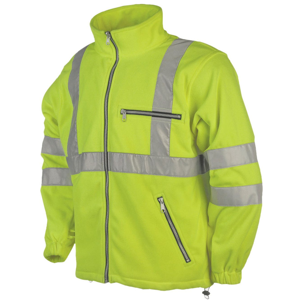 Sioen Sioen 131Z Reims fleece jas Yellow Green Fleece jas fluo geel / S,fluo geel / M,fluo geel / L,fluo geel / XL,fluo geel / XXL,fluo geel / 3XL