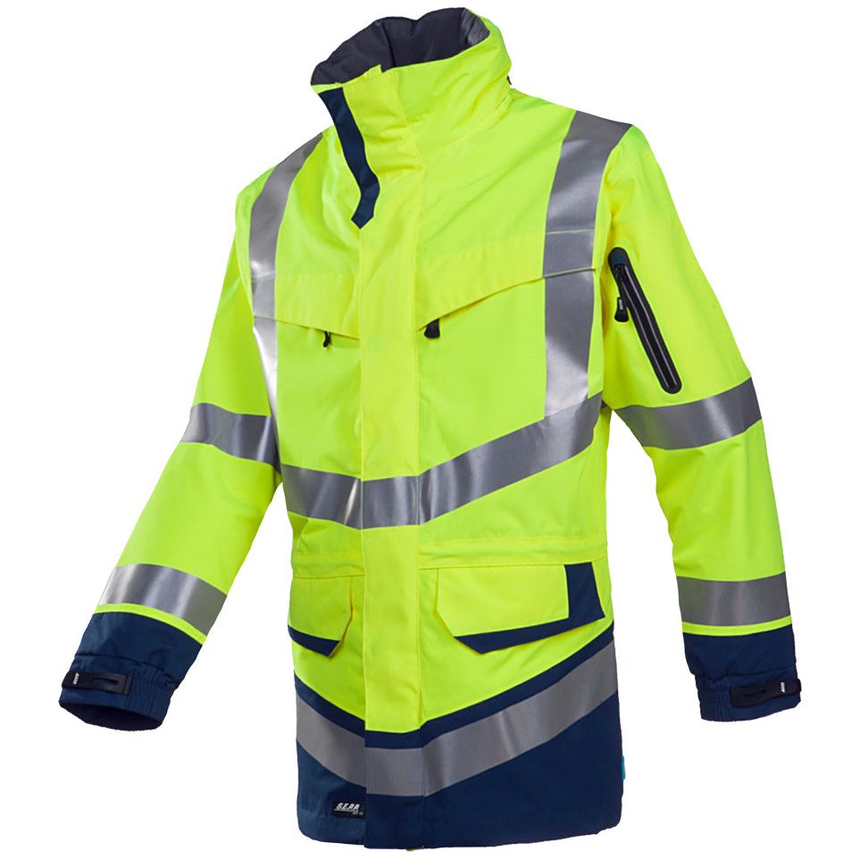 Sioen Sioen 708Z Windsor parka Yellow Green Parka fluo geel/marineblauw / XS,fluo geel/marineblauw / S,fluo geel/marineblauw / M,fluo geel/marineblauw / L,fluo geel/marineblauw / XL,fluo geel/marineblauw / XXL,fluo geel/marineblauw / 3XL