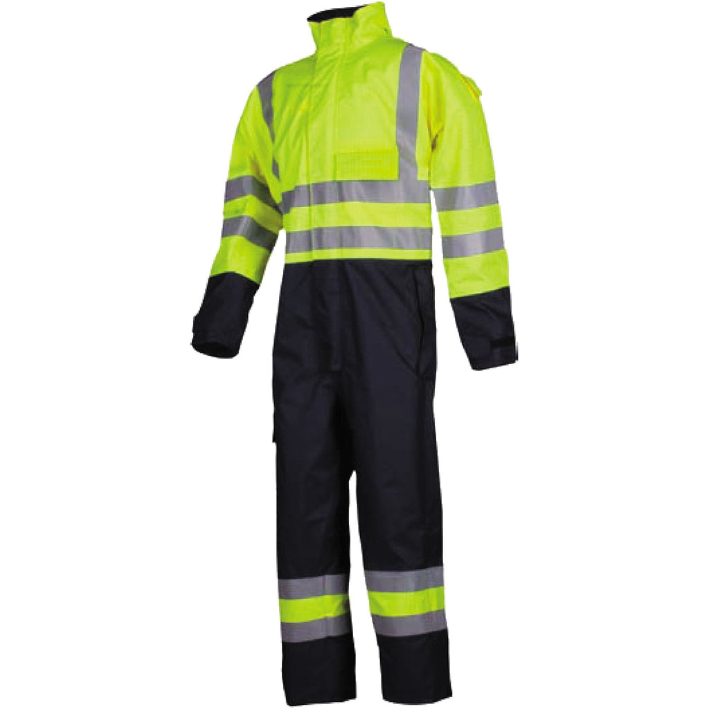 Sioen Sioen 5634 Geralton overall Yellow Green Overall fluo geel/marineblauw / S,fluo geel/marineblauw / M,fluo geel/marineblauw / L,fluo geel/marineblauw / XL,fluo geel/marineblauw / XXL,fluo geel/marineblauw / 3XL