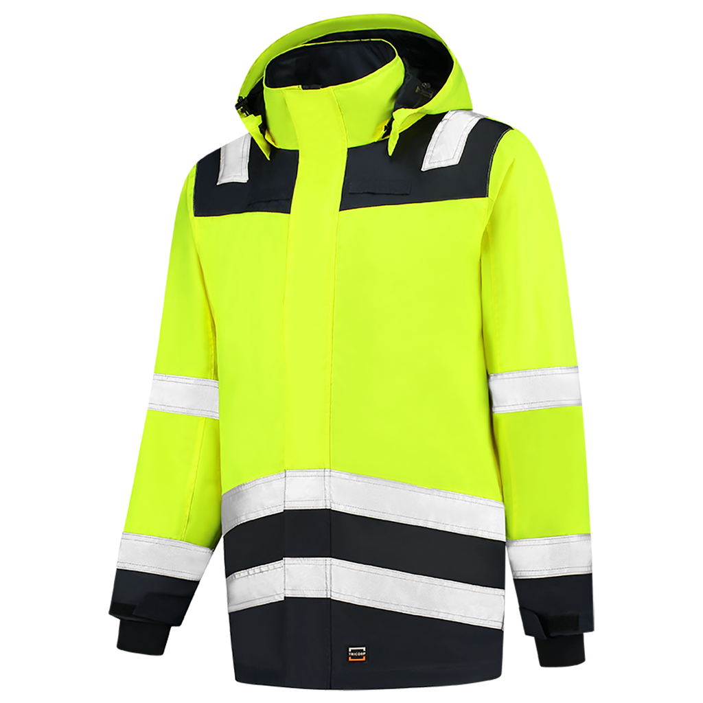 Tricorp Parka High Vis Bicolor 403020 Green Yellow Jassen FluoryellowInk / XS,FluoryellowInk / S,FluoryellowInk / M,FluoryellowInk / L,FluoryellowInk / XL,FluoryellowInk / XXL,FluoryellowInk / 3XL,FluoryellowInk / 4XL