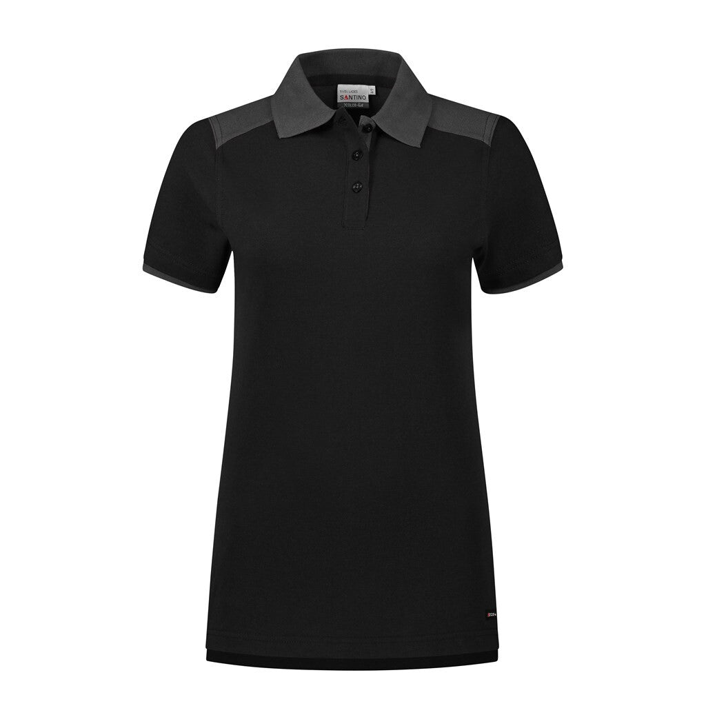 Santino Santino poloshirt Tivoli Ladies Black Poloshirt Black / Graphite / XS, S, M, L, XL, XXL