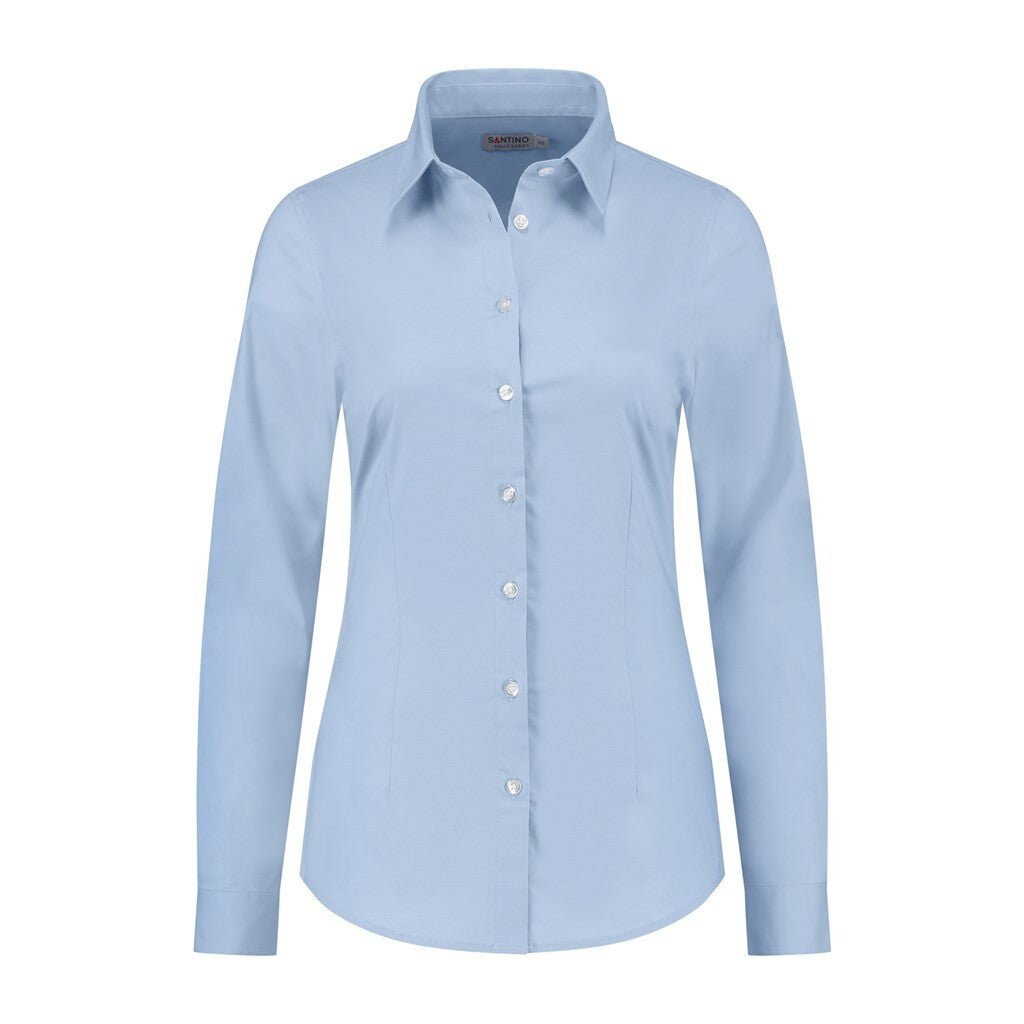 Santino Santino overhemd Falco Ladies Light Steel Blue Shirt Light Blue / XXS, XS, S, M, L, XL, XXL, 3XL