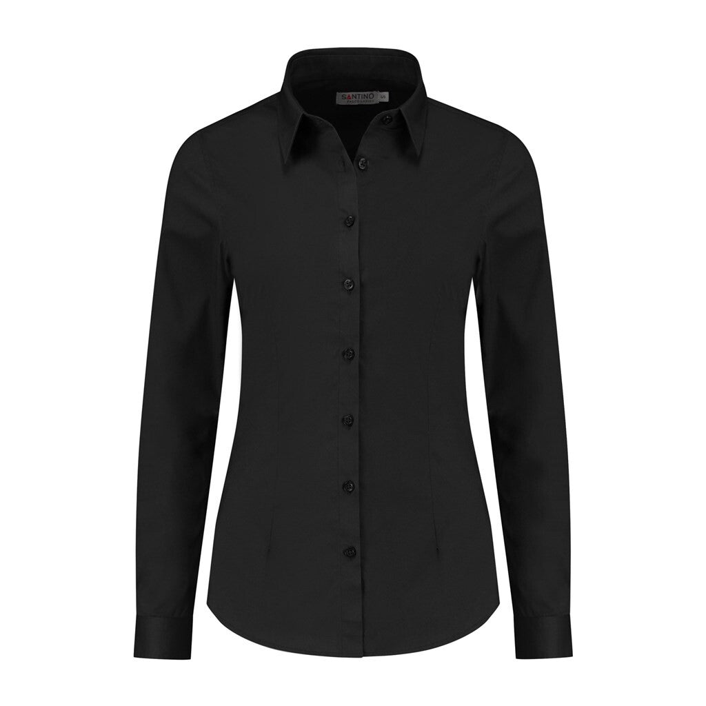 Santino Santino overhemd Falco Ladies Black Shirt Black / XXS, XS, S, M, L, XL, XXL, 3XL