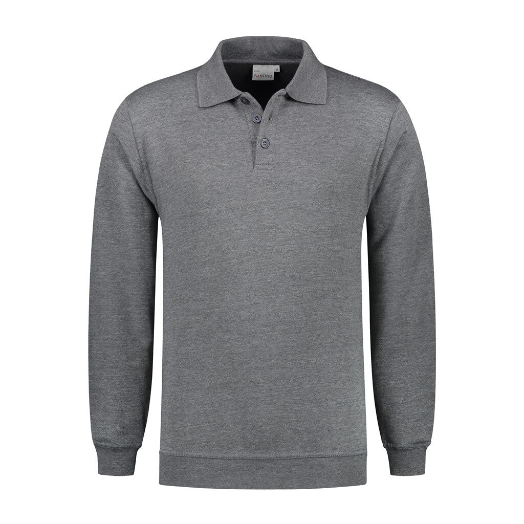 Santino Santino polosweater Polosweater Robin Dim Gray Polosweater Dark Grey / XS, S, M, L, XL, XXL, 3XL, 4XL, 5XL