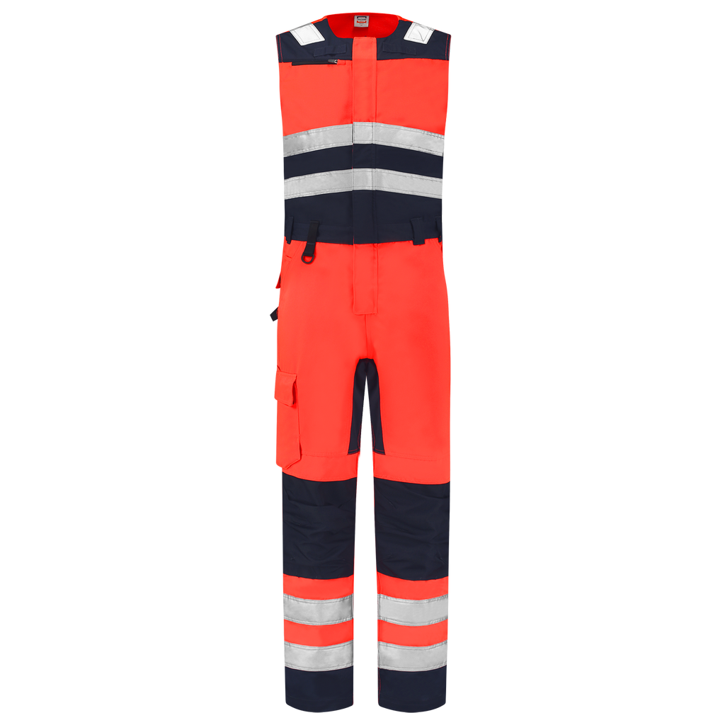 Tricorp Bodybroek High Vis Bicolor 753007 Tomato Overalls FluorredInk / 42,FluorredInk / 44,FluorredInk / 46,FluorredInk / 48,FluorredInk / 50,FluorredInk / 52,FluorredInk / 54,FluorredInk / 56,FluorredInk / 58,FluorredInk / 60,FluorredInk / 62,FluorredInk / 64,FluorredInk / 66