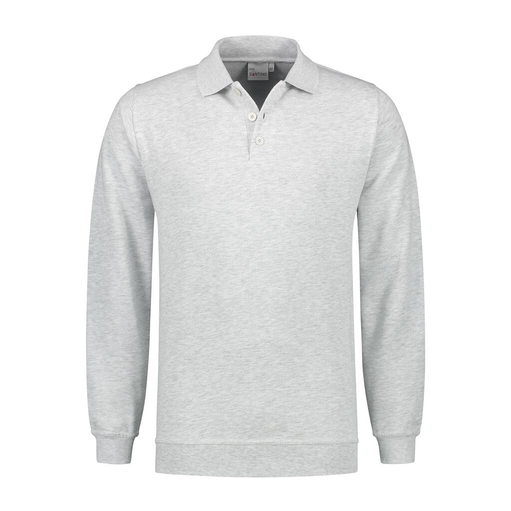 Santino Santino polosweater Polosweater Robin Light Gray Polosweater Ash Grey / XS, S, M, L, XL, XXL, 3XL, 4XL, 5XL