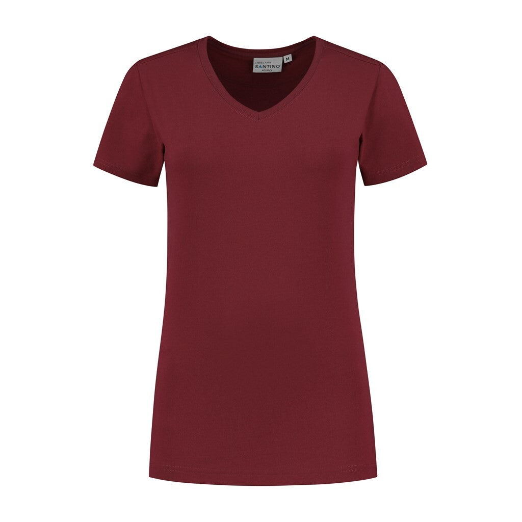 Santino Santino T-shirt Lebec Ladies Saddle Brown T-shirt Burgundy / XS, S, M, L, XL, XXL, 3XL, 4XL, 5XL, 6XL