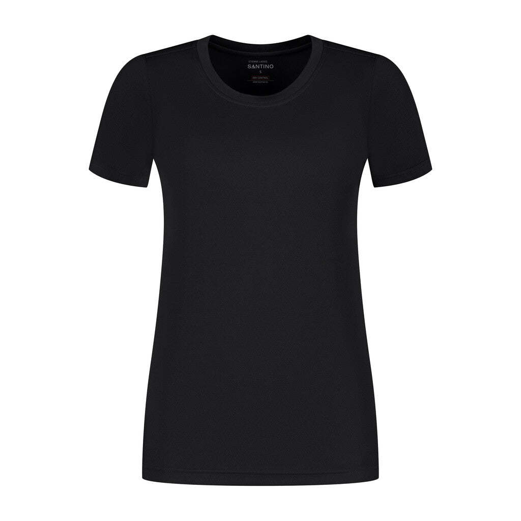 Santino Santino T-shirt Etienne Ladies Black T-shirt Black / XS, S, M, L, XL, XXL