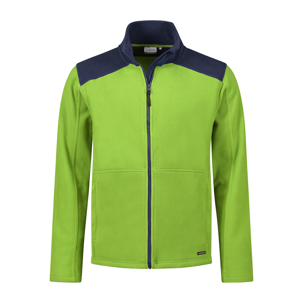 Santino Santino fleecejack Trento Yellow Green Fleecejack Lime / Real Navy / S, M, L, XL, XXL, 3XL, 4XL, 5XL